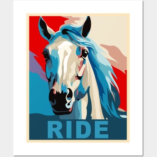 Funny Horse Equestrian Gifts Horseback Riding Posters and Art